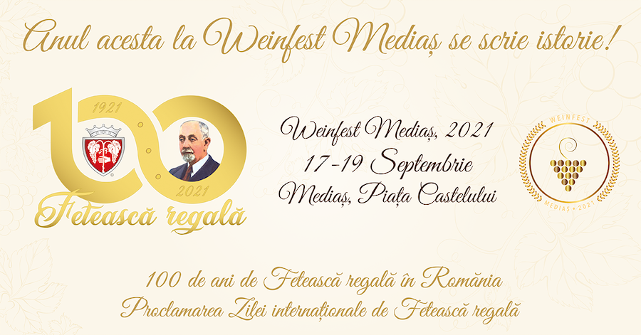 Ziua internațională de Fetească regală va fi proclamată solemn în cadrul Festivalului de vin Weinfest Mediaș, derulat între 17 și 19 septembrie