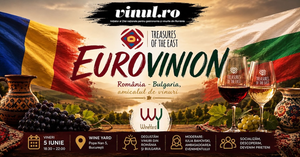 După încinsele rivalități muzicale de la Eurovision, iată și revanșa amicală cu vinuri din România și Bulgaria: EUROVINION, 5 iunie 2026