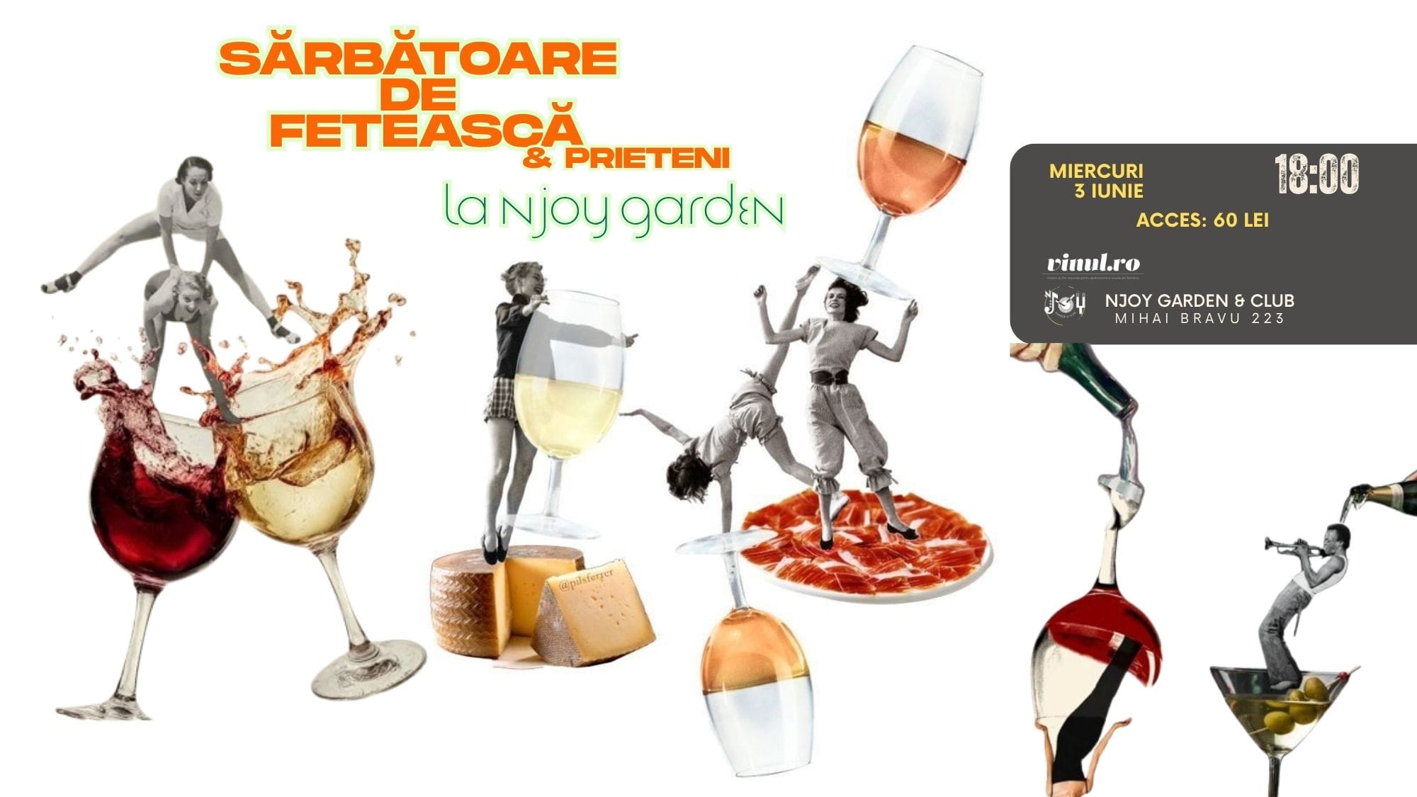 Sărbătoarea de Fetească – e curată, românească! Noi o facem în 3 iunie 2026, la NJoy Garden & Club, la București