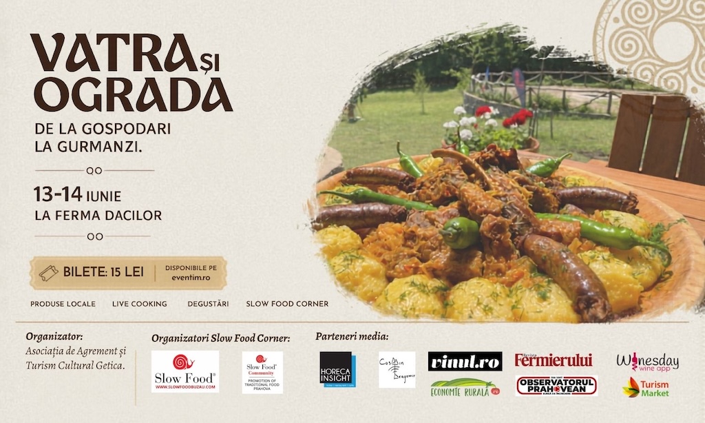 „Vatră și Ogradă”, experiență de weekend de produse locale în Dealu Mare: bere artizanală, vinuri, brânzeturi, live cooking și masterclass-uri, pe 13–14 iunie