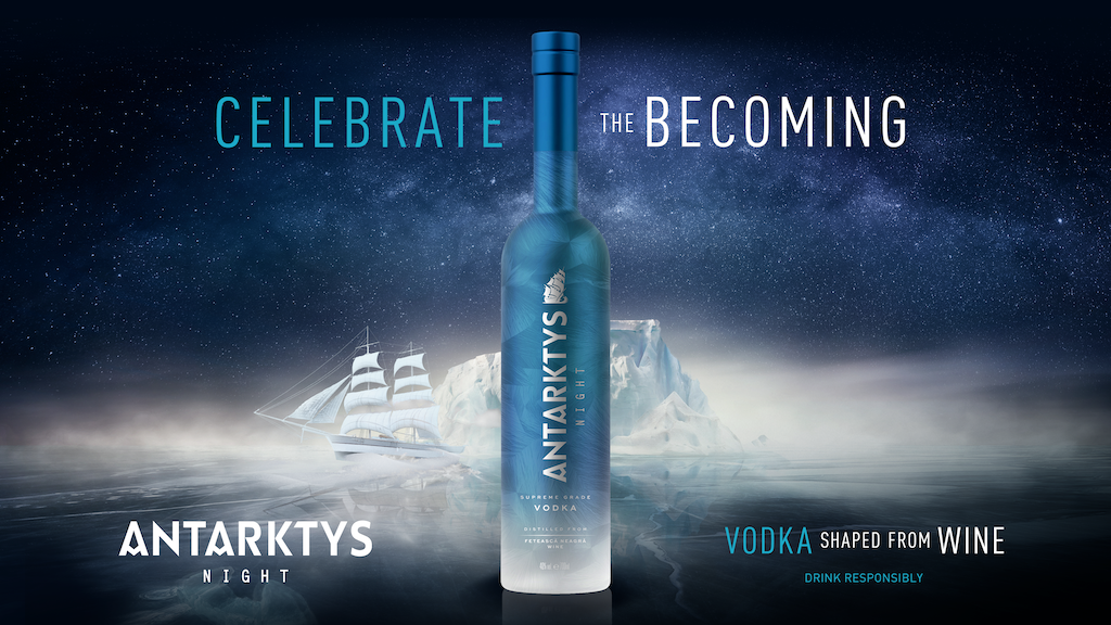 Vodcă din Fetească neagră? Da, Antarktys Night, superpremium de la Alexandrion